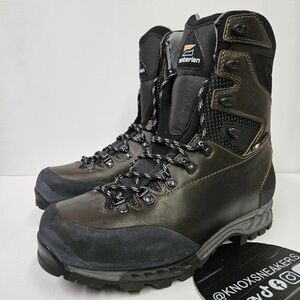 Zamberlan 1112 Cresta Alta GTX RR Hydrobloc Waxed Dark Brown Boot Men's Size 9